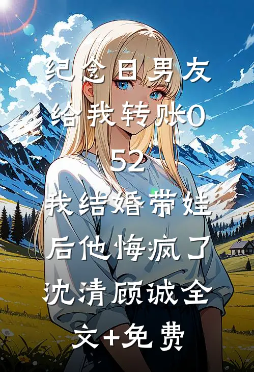 纪念日男友给我转账0.52，我结婚带娃后他悔疯了沈清顾诚全文+免费
